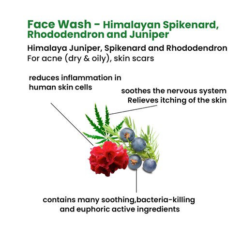 Photo of Facewash - Himalayan Spikenard, Rhododendron, and Juniper (wooden soap dish included) 2