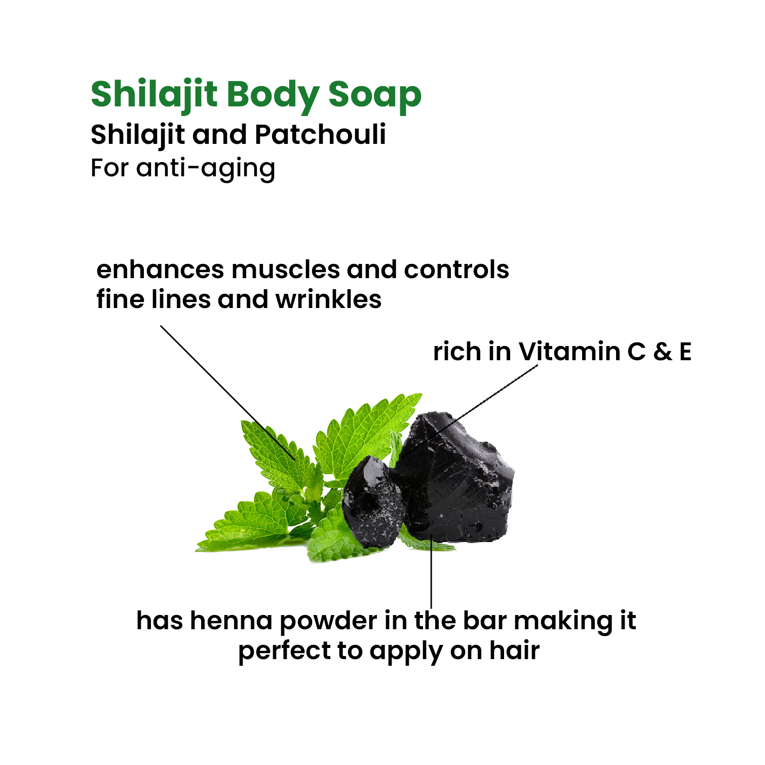 Photo of Shilajit Body Soap (wooden soap dish included) 2